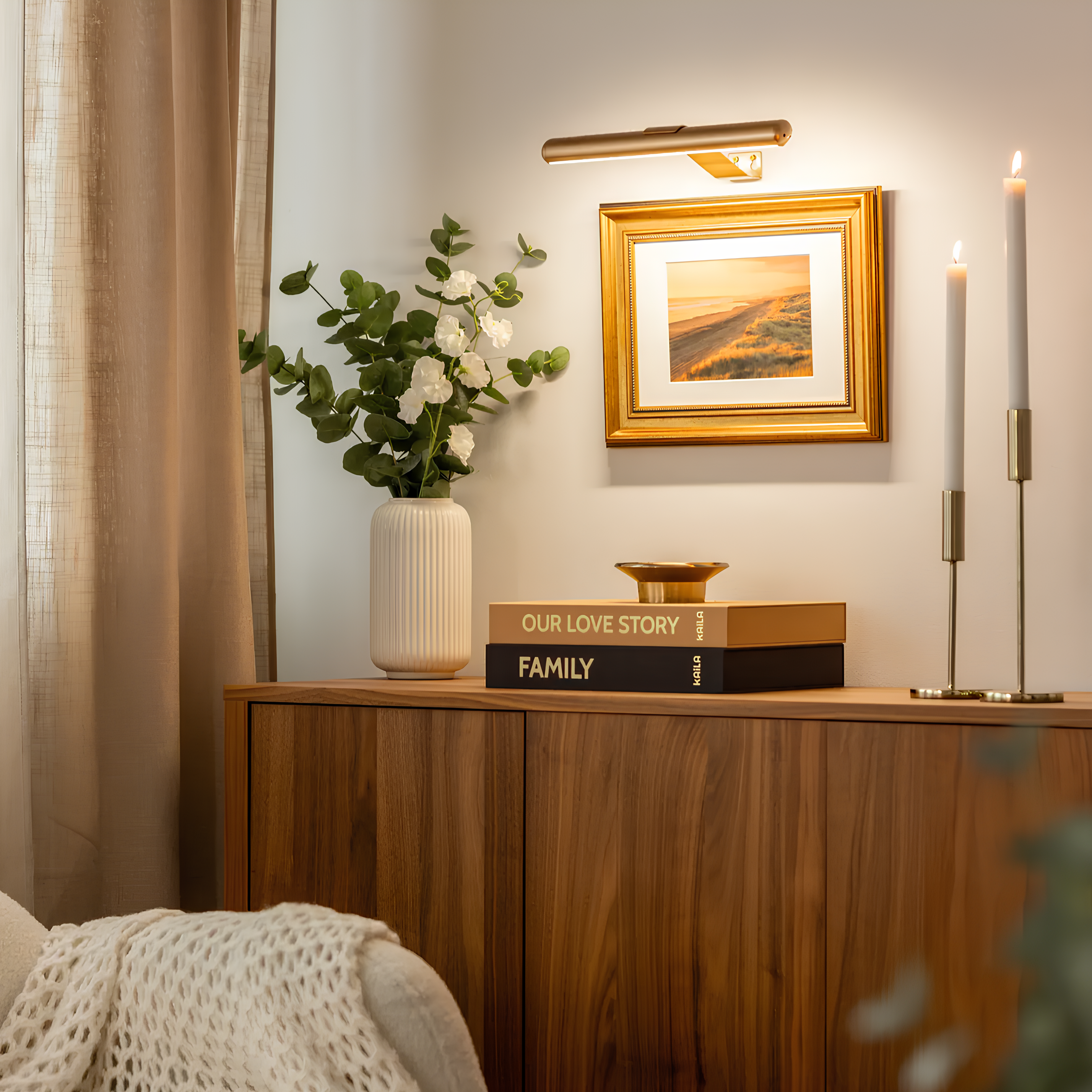 Kabellose Kunst-Wandleuchte