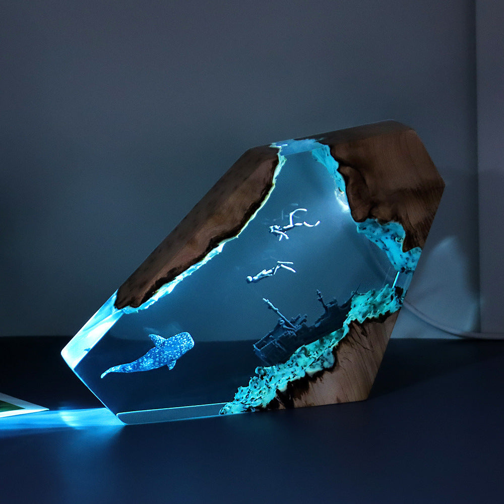 Maritime Holzlampe