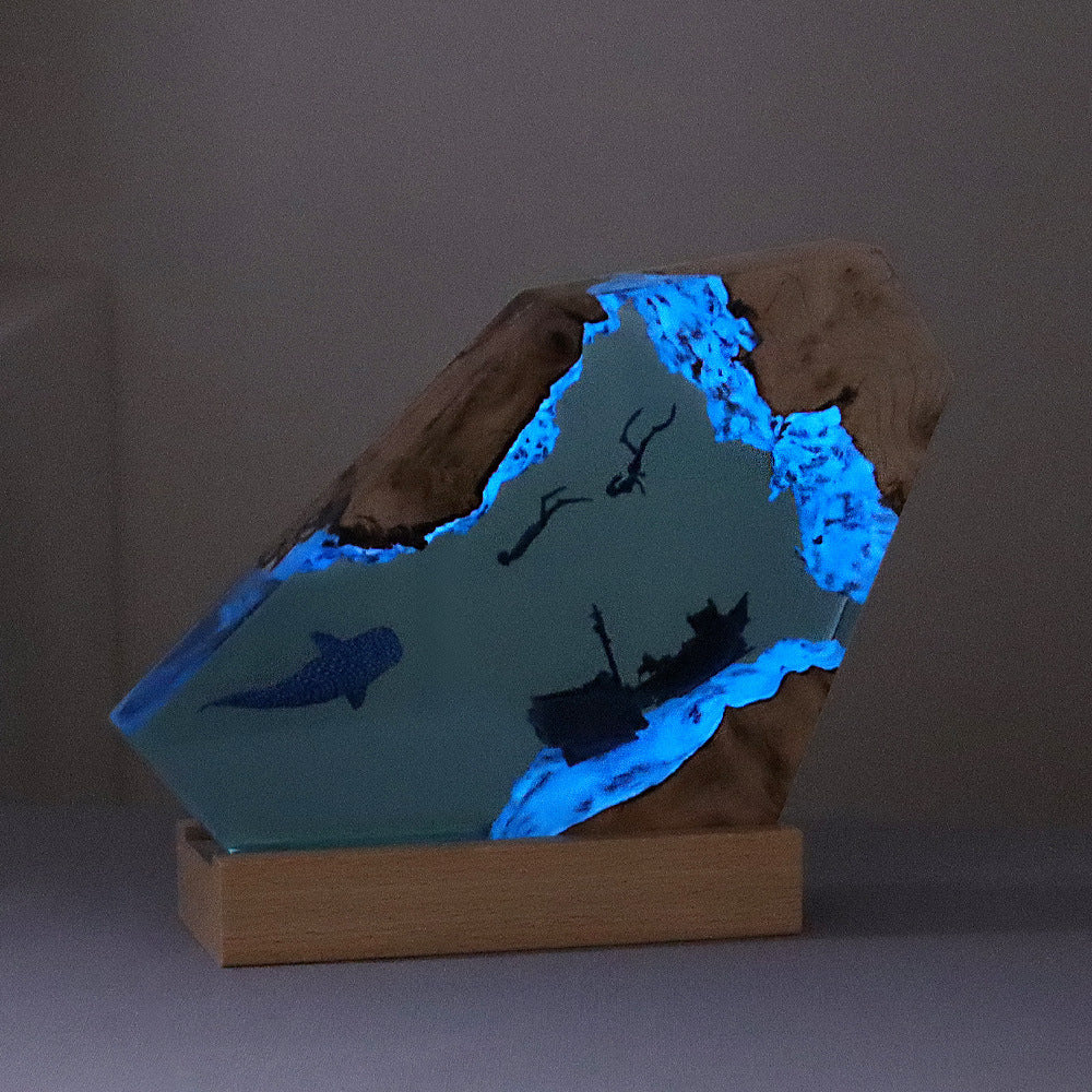 Maritime Holzlampe